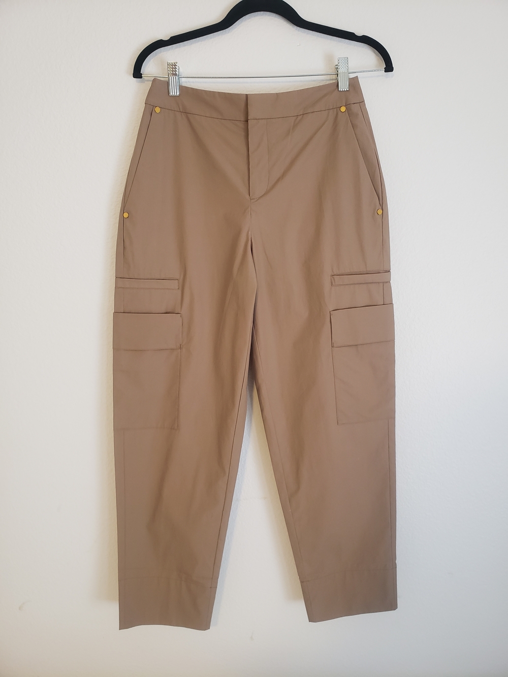 Rebecca Minkoff Tan Cargo Trousers with Utility Pockets